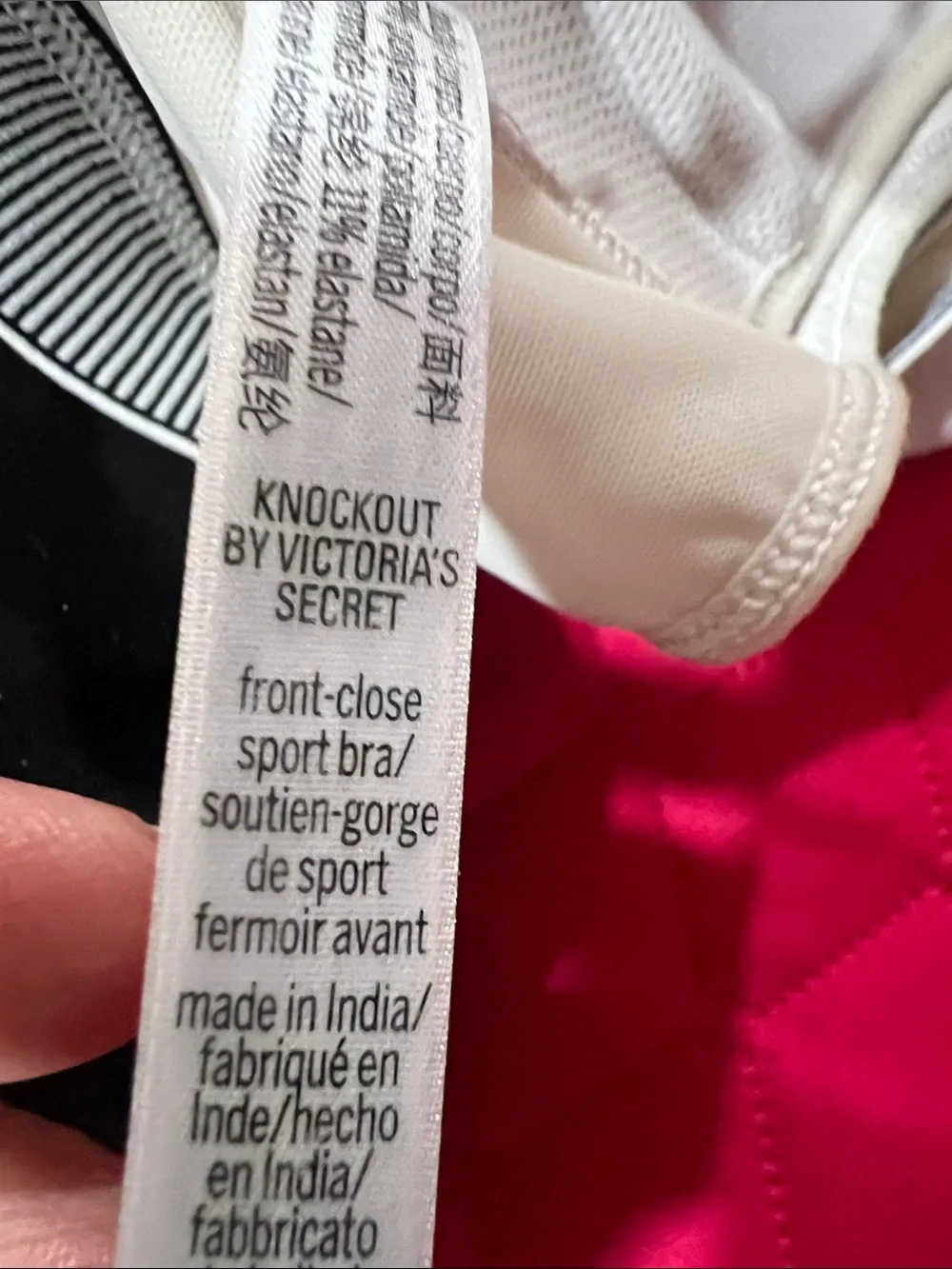Victoria Sport Zip-Front Sports Bra - White, Black. Set of 2.